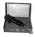 Device with bakelite handle and single mushroom electrode